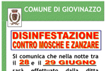 28/06: Disinfestazione contro mosche e zanzare